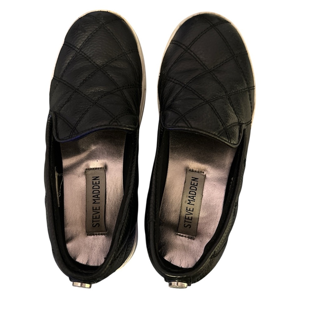 Steve Madden Black Slip On Kids shoes